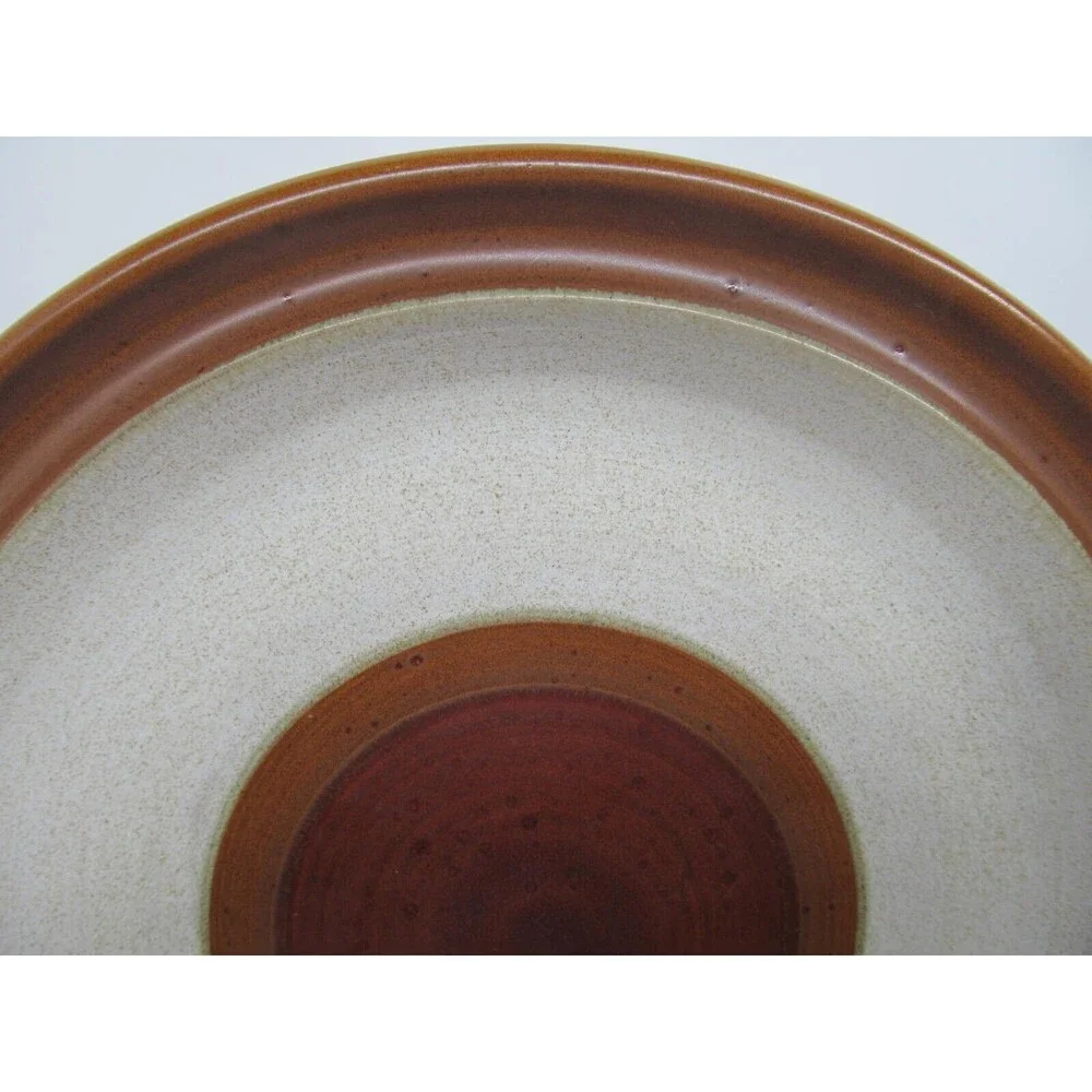Denby Potters Wheel Rust Set Of 3 Vintage Brown And Tan 10